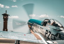 Cavalino, a North American P-51 Mustang, is one of many warbirds to frequent the Horseshoe Bay ramp. [Credit: Horseshoe Bay Resort]