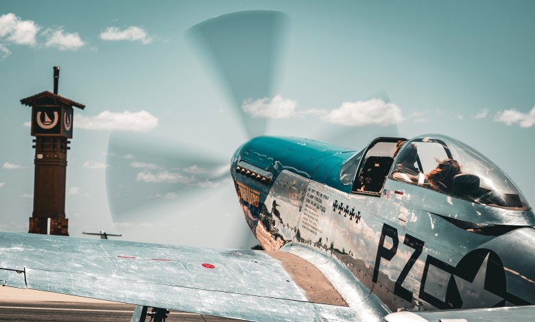Cavalino, a North American P-51 Mustang, is one of many warbirds to frequent the Horseshoe Bay ramp. [Credit: Horseshoe Bay Resort]