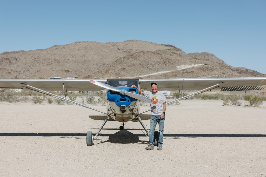 The Luscombe is one of the couple’s many vintage taildraggers. The Rio Bravo Ranch serves as an excellent option for pilots looking for a West Texas retreat. [Credit: Hannah Gentiles]