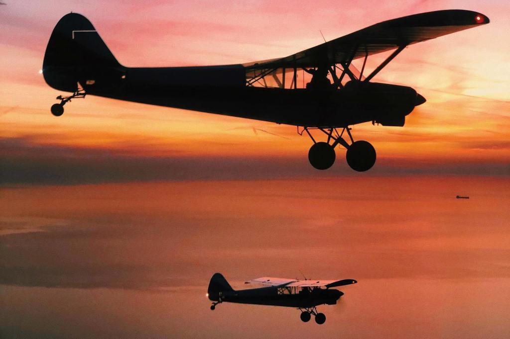 Allen enjoys flying with her friends and family across the Great Lakes region. [Credit: Thea Allen]