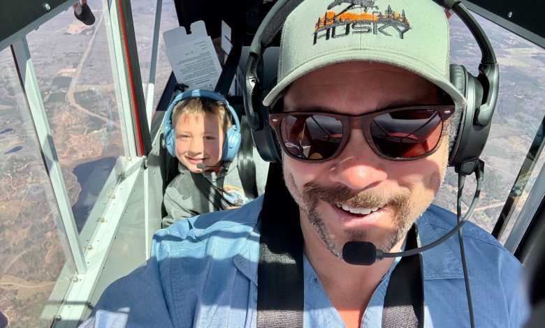 Matt Hofeldt enjoys flying the Husky as his personal adventure machine. [Credit: Matt Hofeldt]
