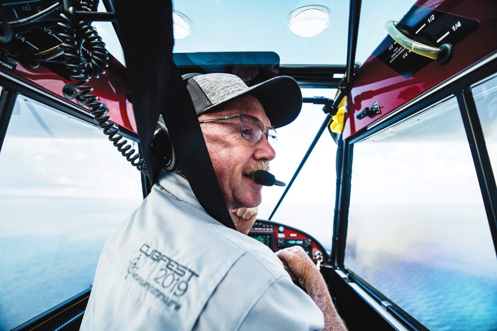 Chuck Kinberger flies his CubCrafters Carbon Cub FX-3 over the Everglades. [Credit: Jon Whittle]