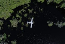 The Marco family’s de Havilland DHC-2 Beaver on floats is the ultimate adventure machine for Florida. [Credit: Bobby Regan]