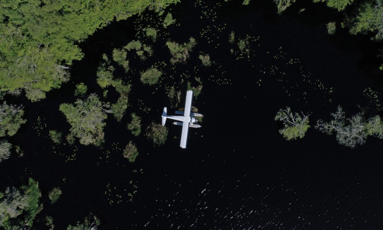The Marco family’s de Havilland DHC-2 Beaver on floats is the ultimate adventure machine for Florida. [Credit: Bobby Regan]