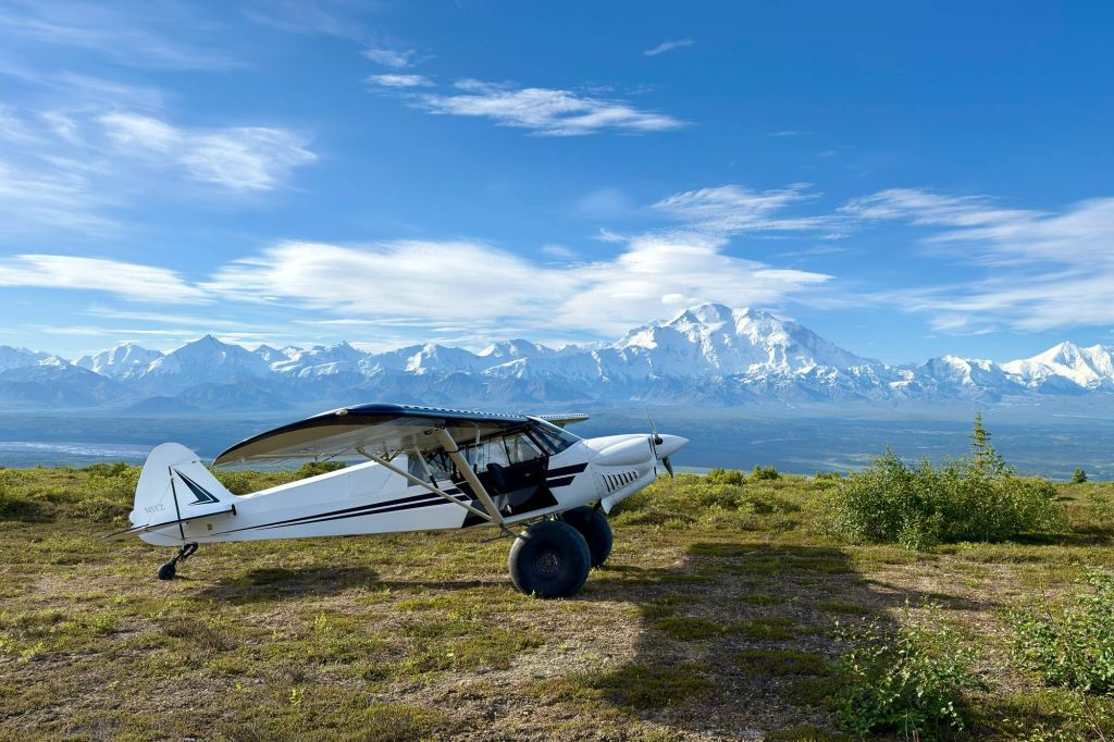 A CubCrafters Carbon Cub enjoys the view. [Credit: Colin Kosubinsky]