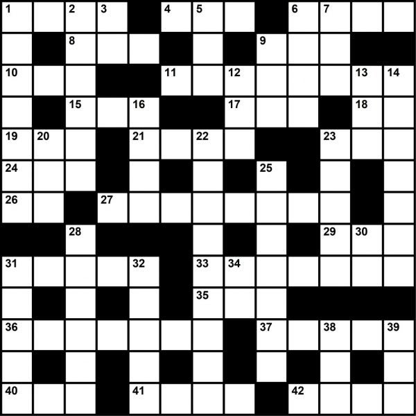 Crossword Puzzle from Plane & Pilot's March 2020 Issue