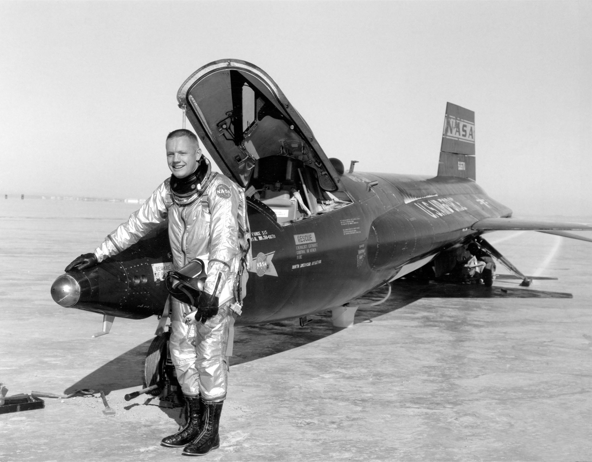 Neil Armstrong with a North American X-15