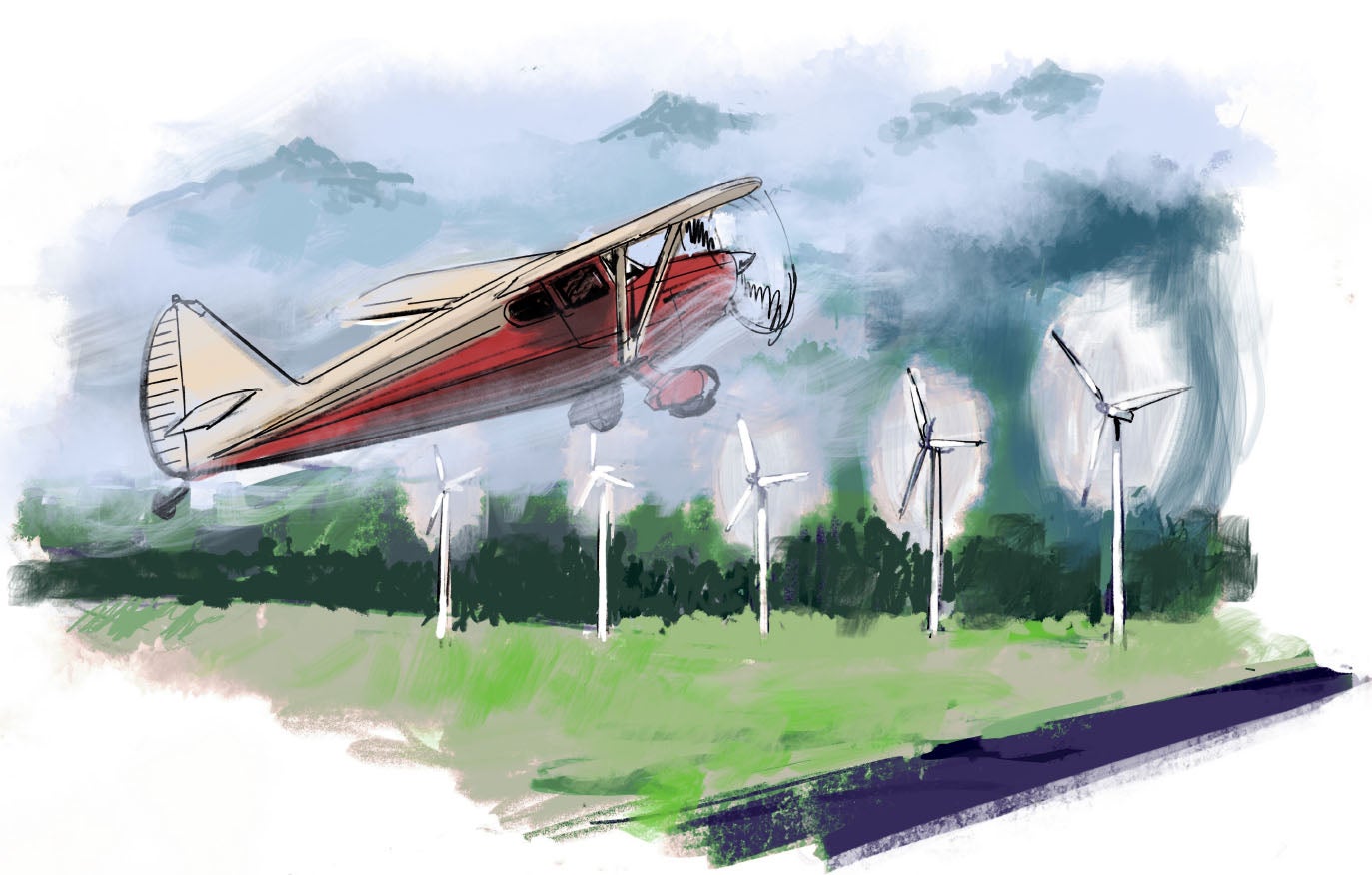 Rocky Mountain Turbulence in an Old Stinson