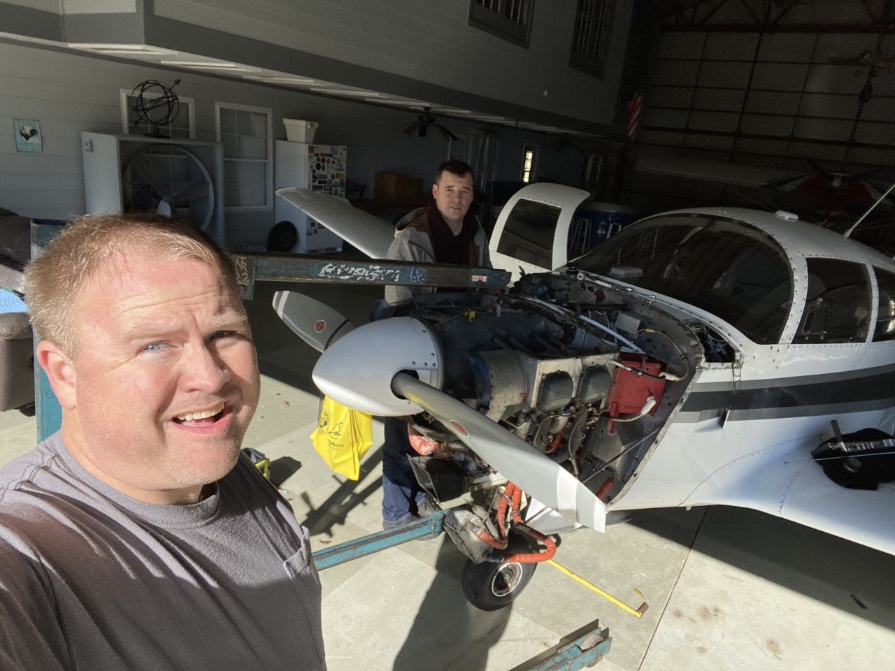 Jeremy King and flying buddy Nick