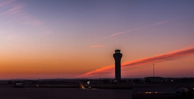 The Austin Bergstrom International Airport Air Traffic Control Tower