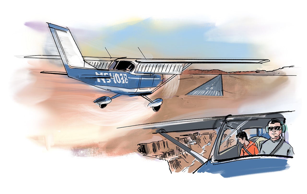 High Desert Flying. Illustration by Gabriel Campanario