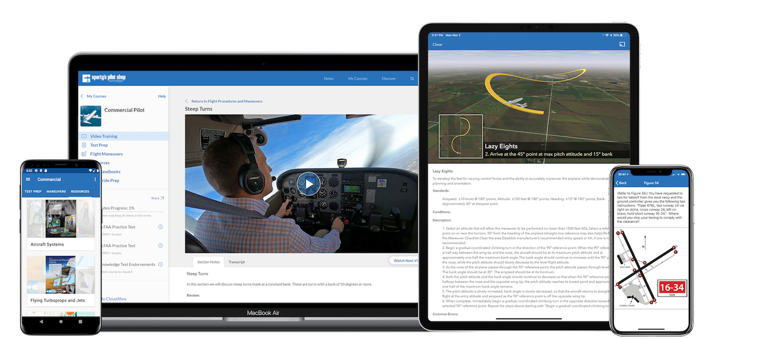 Sporty’s Brand-New Commercial Pilot Instructional Course