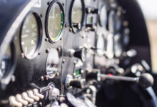 Analog gauges in aircraft instrument panel