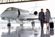 Executives board jet [Shutterstock]