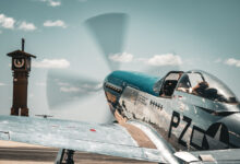 Cavalino, a North American P-51 Mustang, is one of many warbirds to frequent the Horseshoe Bay ramp. [Credit: Horseshoe Bay Resort]