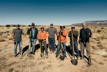 RAF volunteers prepare for a work party at a desert airstrip. [Credit: Recreational Aviation Foundation]
